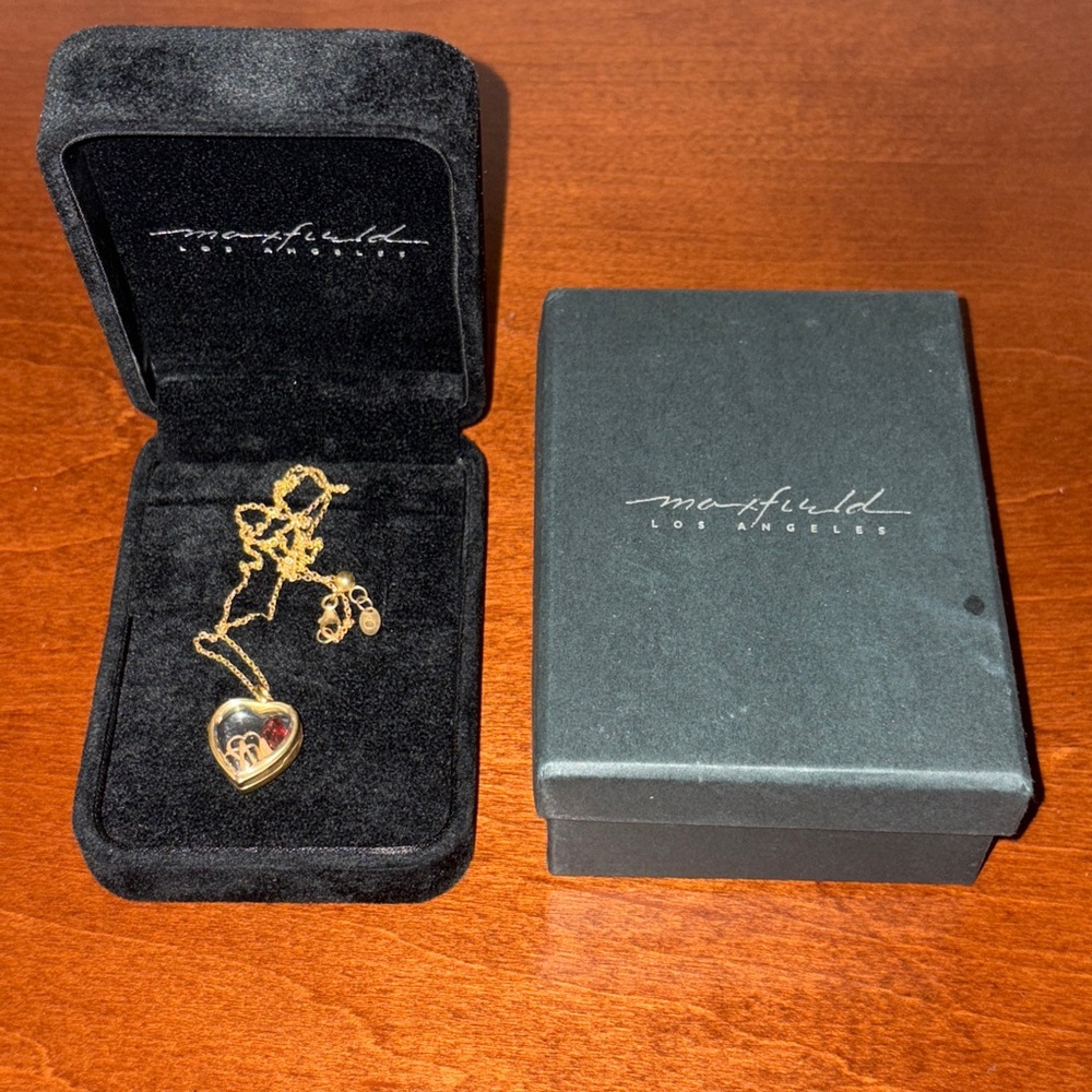 Maxfield Los Angeles Ruby Fine Jewelry Heart Necklace